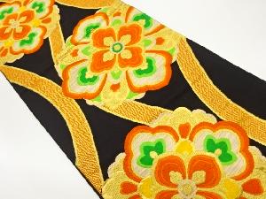 立涌に華文模様織出し袋帯